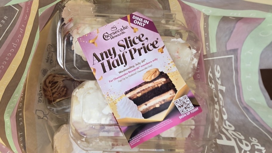 50% Off Cheesecake Factory Slices on July 30th