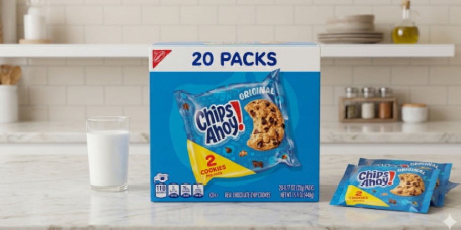 Chips Ahoy 20-Count Snack Packs Just $8 Shipped on Amazon