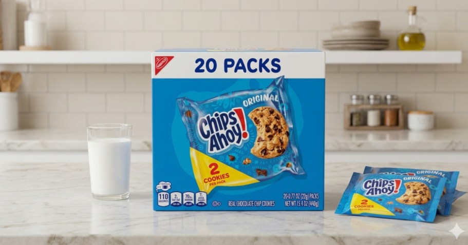 Chips Ahoy 20-Count Snack Packs Just $8 Shipped on Amazon