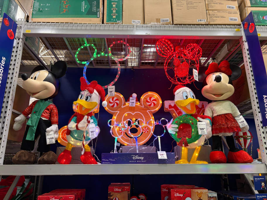 christmas disney decor at lowes