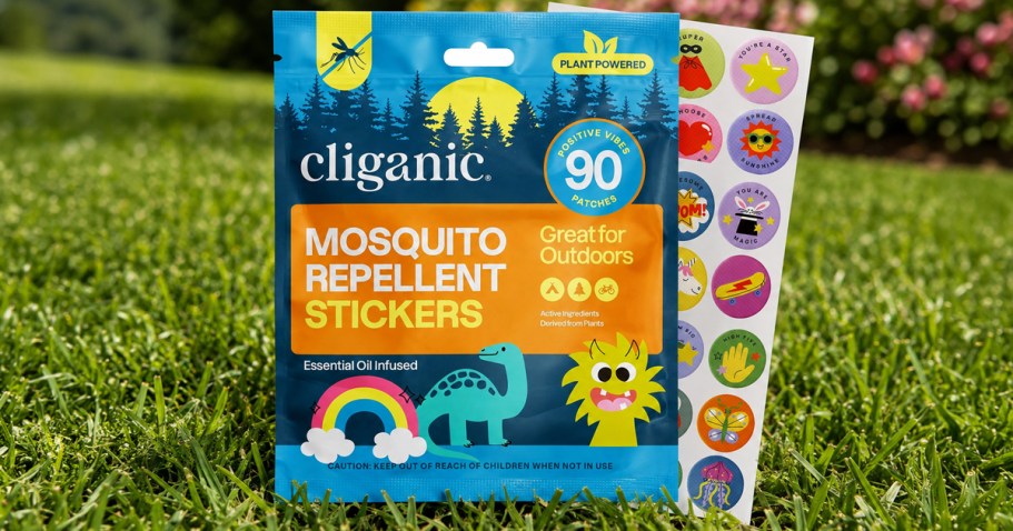 DEET-Free & Kid-Safe Mosquito Repellent Stickers 90-Count Only $7 Shipped on Amazon