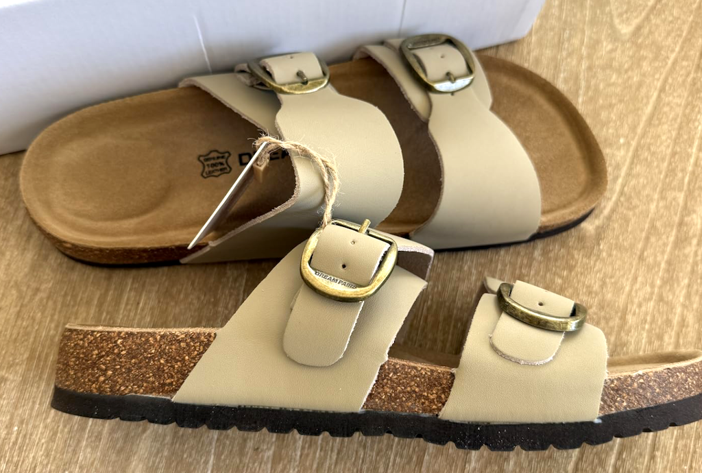 Women’s Double Buckle Sandals Just $19.49 on Amazon (Birkenstock Look for Less)