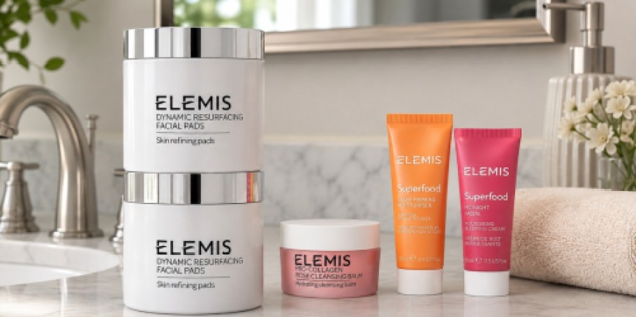 Elemis Skincare 5-Piece Set from $67.98 Shipped (Reg. $120) | Includes 120 Facial Pads!