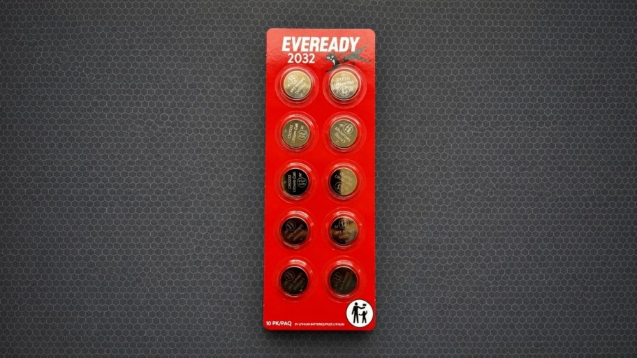a 10 pack of 2032 coin batteries