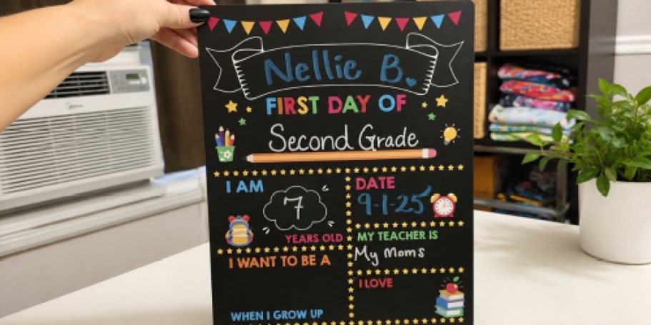 First Day of School Sign ONLY $3.49 on Amazon
