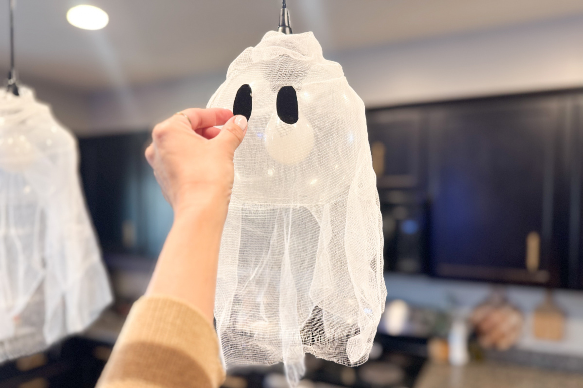 Have 10 Minutes? Make These Easy DIY Whimsical Ghost Lights (You Only Need 2 Items!)