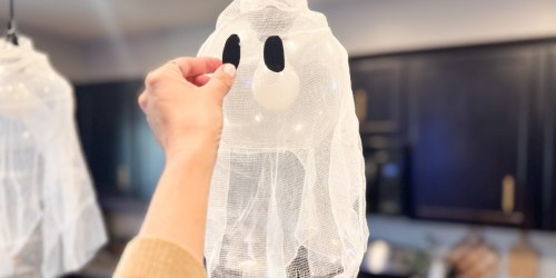 Have 10 Minutes? Make These Easy DIY Whimsical Ghost Lights (You Only Need 2 Items!)