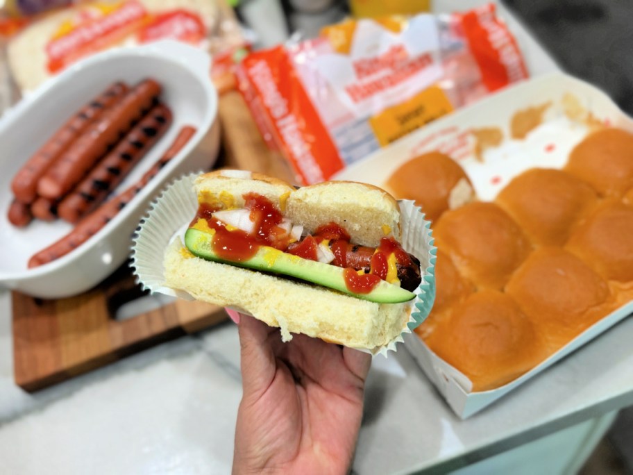 hawaiian rolls as hot dog buns