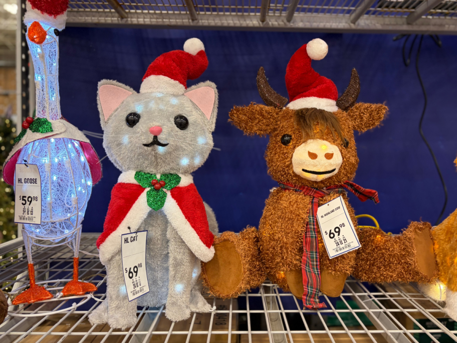 highland cow christmas decor at lowes