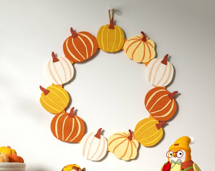 halloween pumpkin wreath
