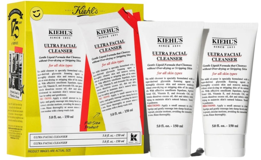two tubes of daily facial cleanser