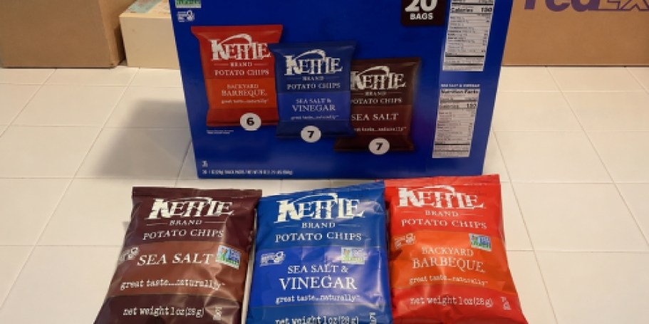 Kettle Brand Chips 20-Count Variety Pack Just $8.56 Shipped on Amazon