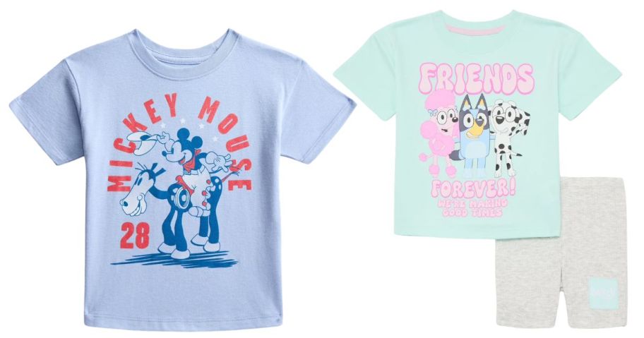 kids graphic tee and set