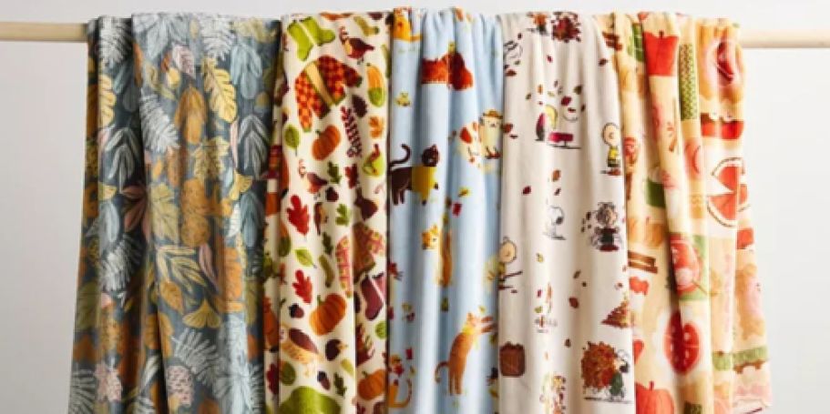 Today Only! Kohl’s The Big One Throw Blankets from $5 (Includes Fall Styles!)