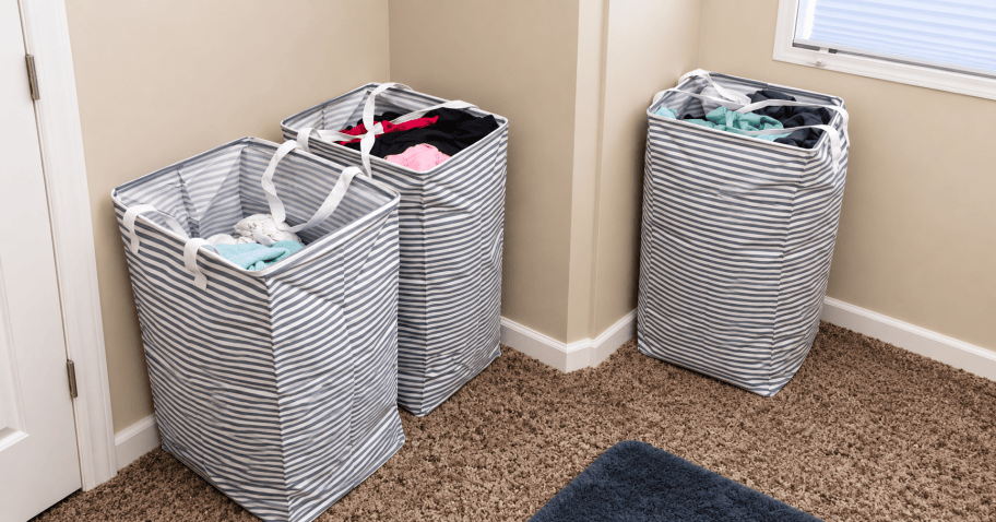 Laundry Hampers 3-Pack Just $11.69 Shipped for Amazon Prime Members ($3.90 Each!)
