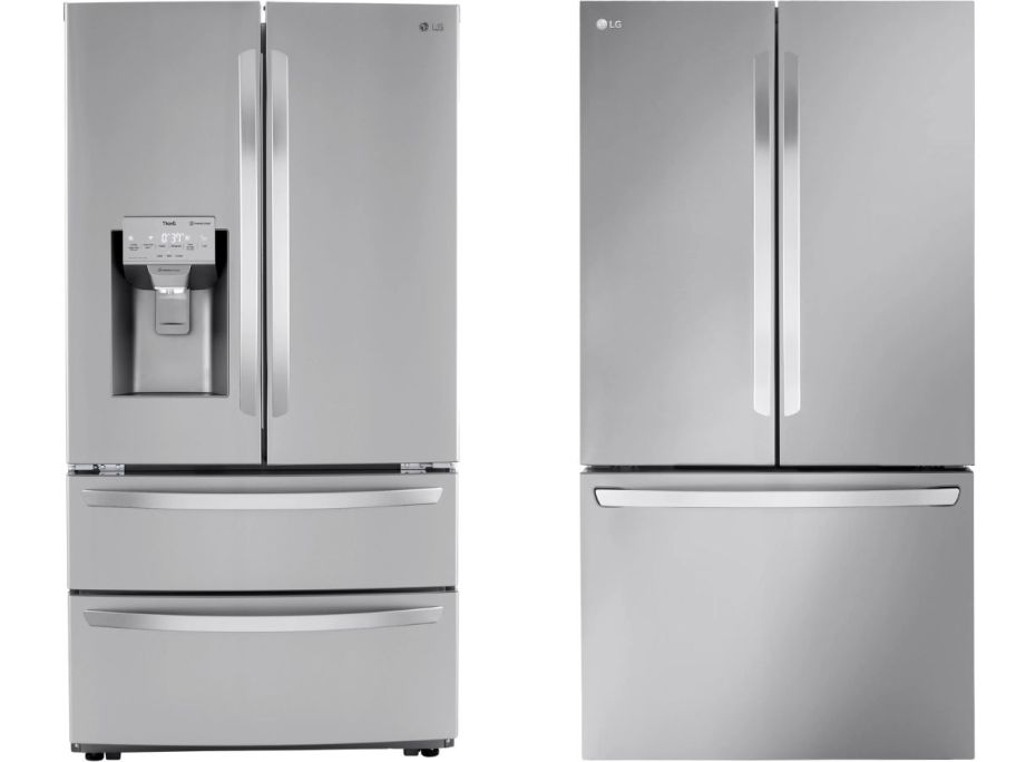 two lg refrigerators
