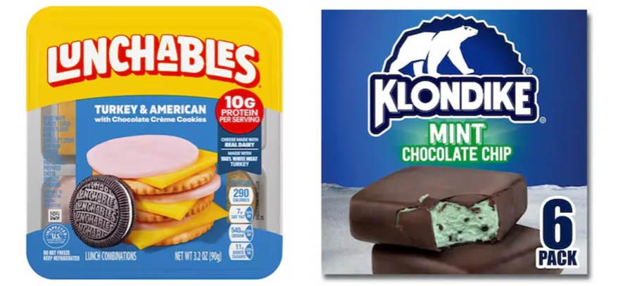 lunchables and klondike bar box
