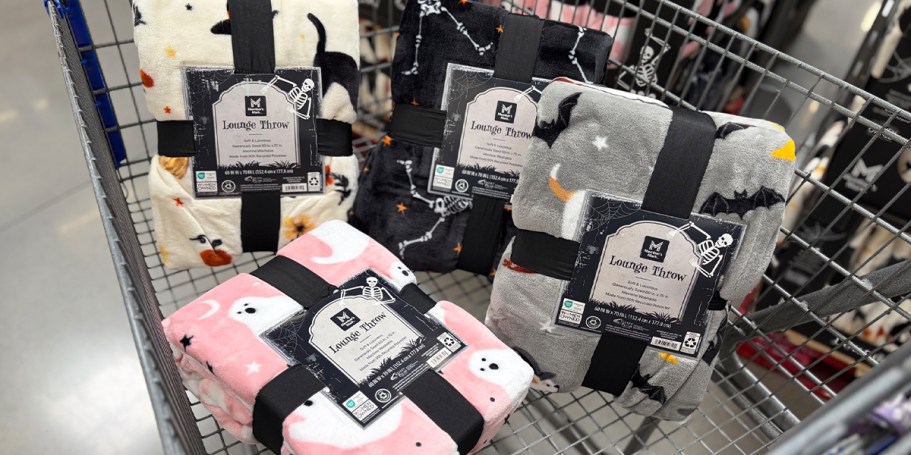 Sam’s Club Halloween Throw Blankets from $10.88 (Ghosts, Cats, & Witches – Oh My!)