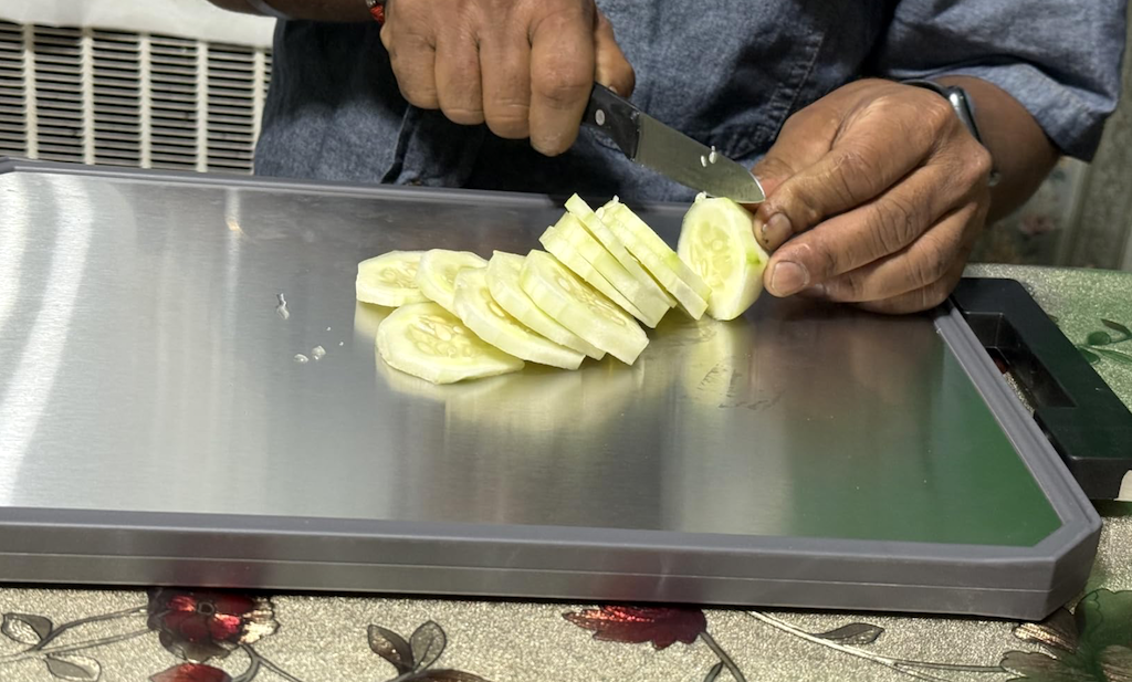 Dual-Sided Stainless Steel Cutting Board Only $11.99 Shipped for Prime Members