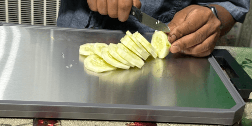 Dual-Sided Stainless Steel Cutting Board Only $11.99 Shipped for Prime Members