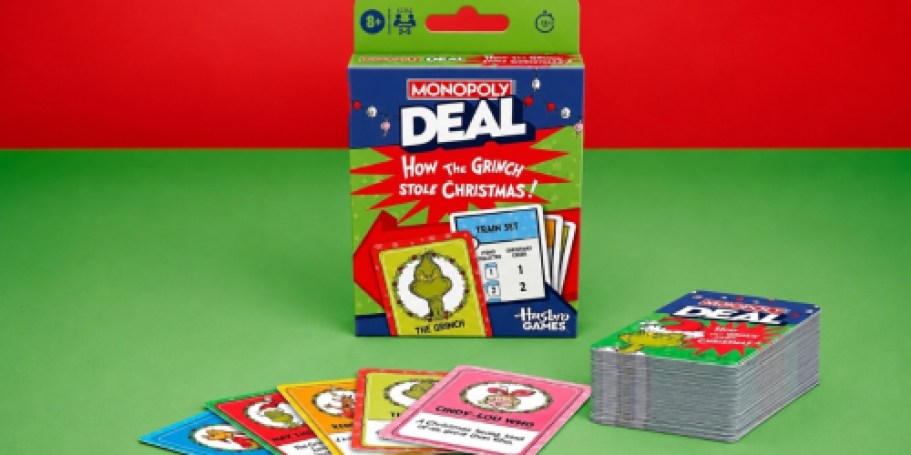 Monopoly Deal How the Grinch Stole Christmas Available on Amazon (& May Sell Out!)