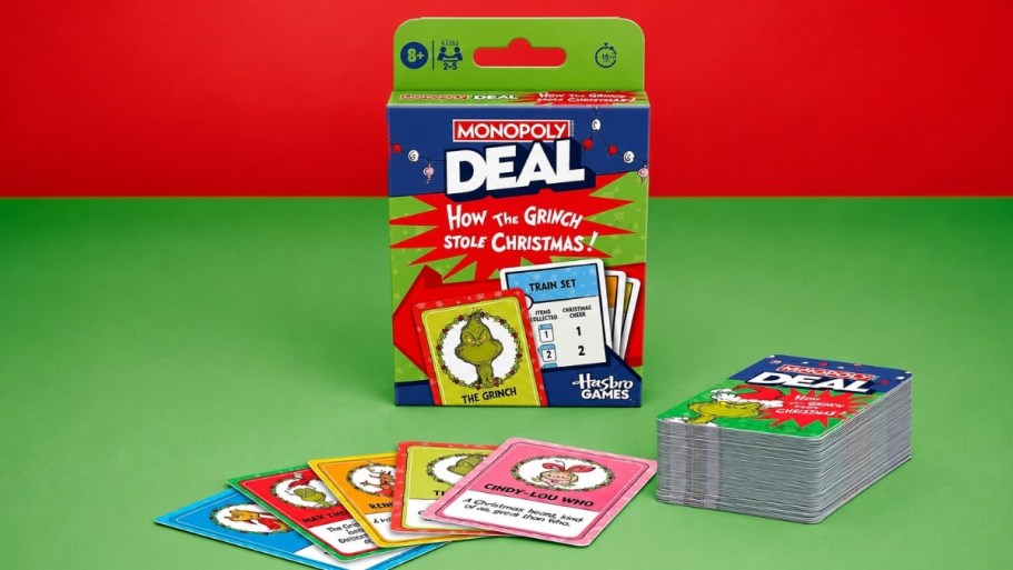 Monopoly Deal How the Grinch Stole Christmas Available on Amazon (& May Sell Out!)