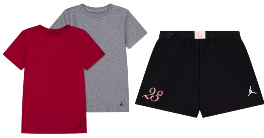 boy's Nike shirts and girl's Nike shorts