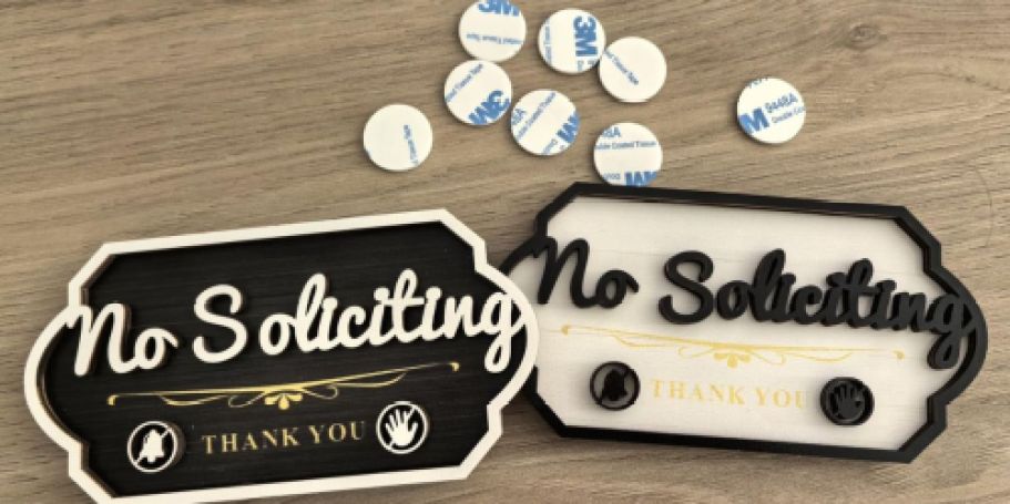 No Soliciting Sign 2-Pack Just $3.99 on Amazon