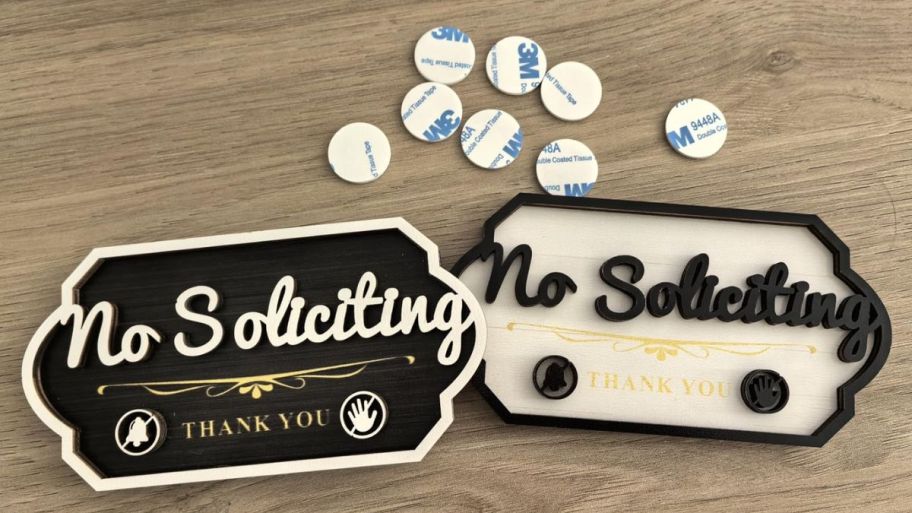 no soliciting signs