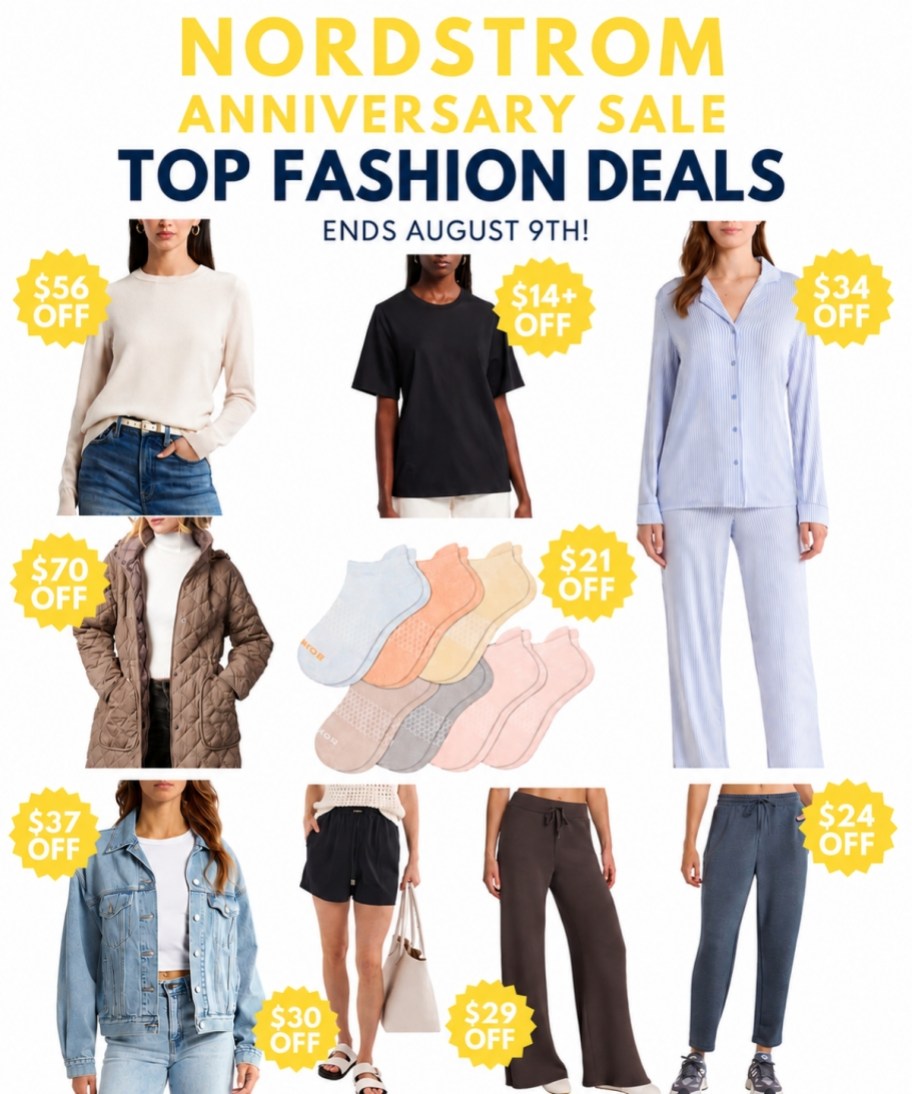 nordstrom anniversary sale clothing collage