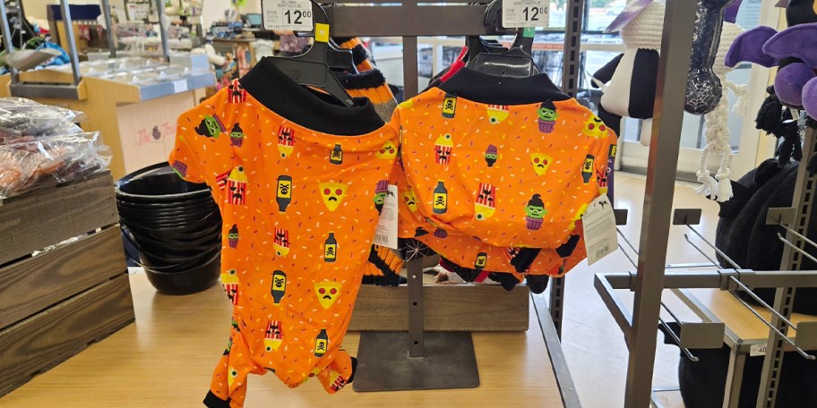 orange midnight snack dog pjs 