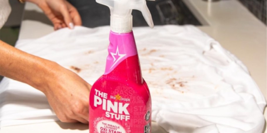 The Pink Stuff Miracle Laundry Oxi Stain Remover Spray Only $3.88 Shipped on Amazon
