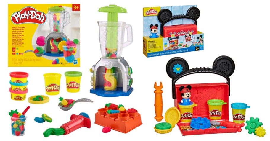 blender and mickey mouse plah doh playsets