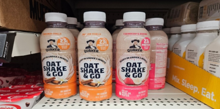 Here’s How to Save on the NEW Quaker Oats Protein Shakes!