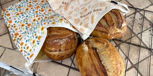Reusable Beeswax Bread Bags Only $6 Each on Amazon