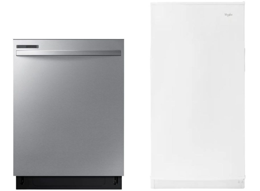 samsung dishwasher and whirlpool freezer