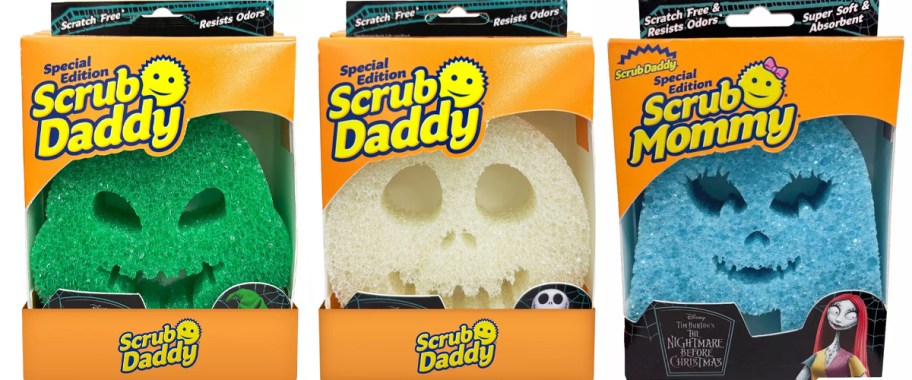 oogie boogie, jack, and sally sponges 