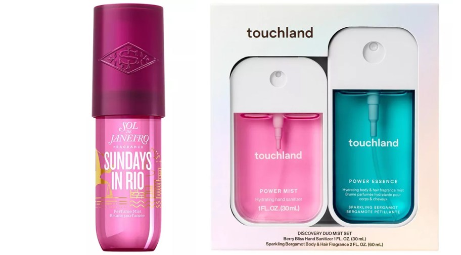 mist spray and two hand sanitizers in box 