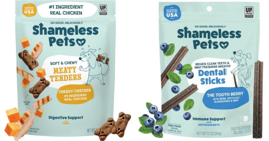shameless pets meaty tenders and dental sticks