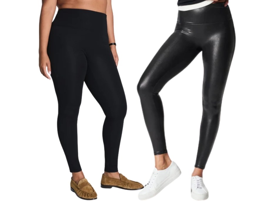2 women in spanx leggings