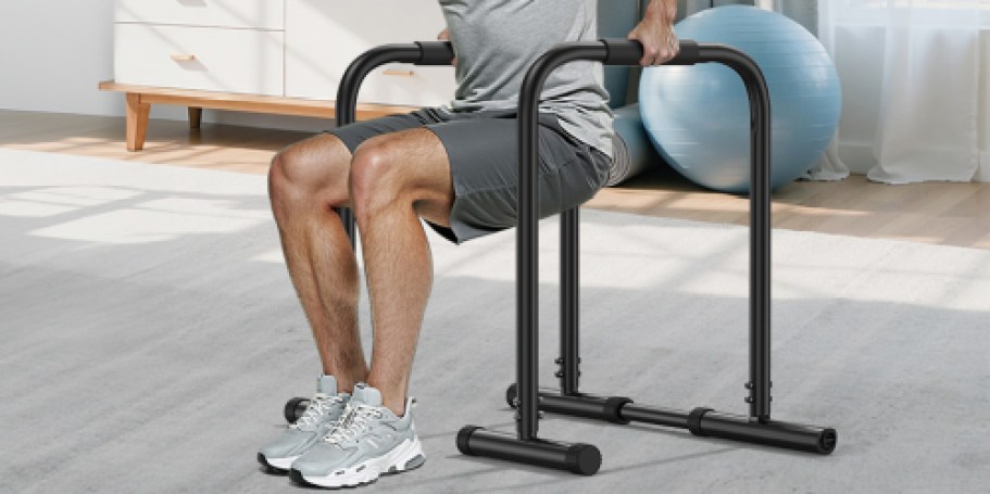 Adjustable Dip Bar Fitness Station Only $32.99 Shipped on Amazon (Reg. $60)