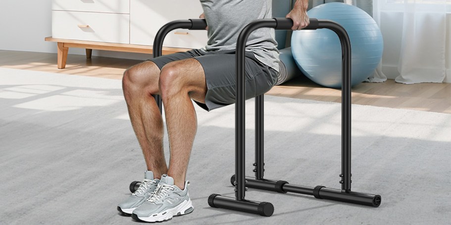 Adjustable Dip Bar Fitness Station Only $32.99 Shipped on Amazon (Reg. $60)
