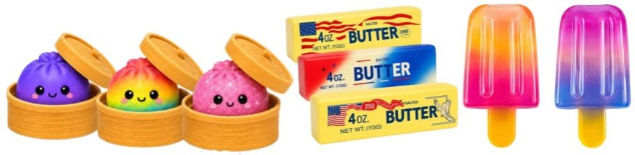 squishy dumplings, butter, and popsicles