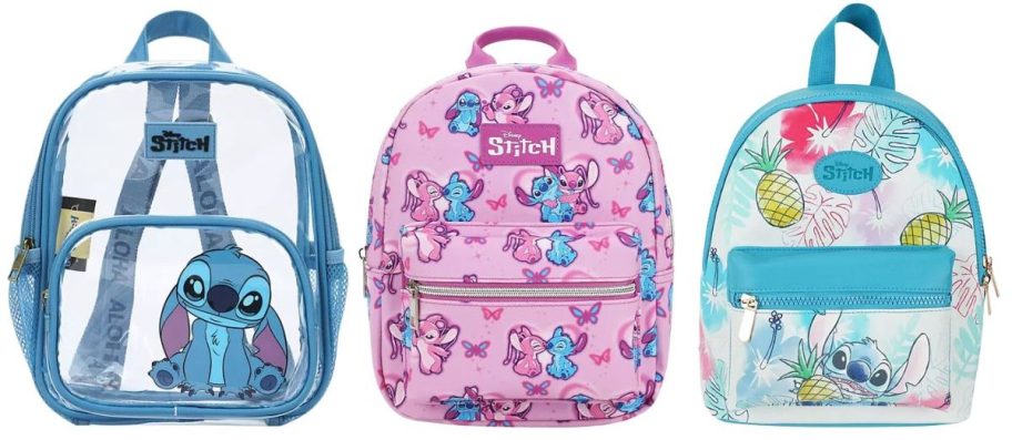 three stitch mini backpacks