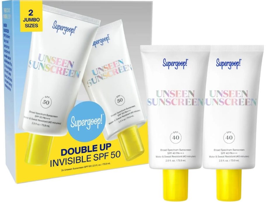 two pack of sun screen