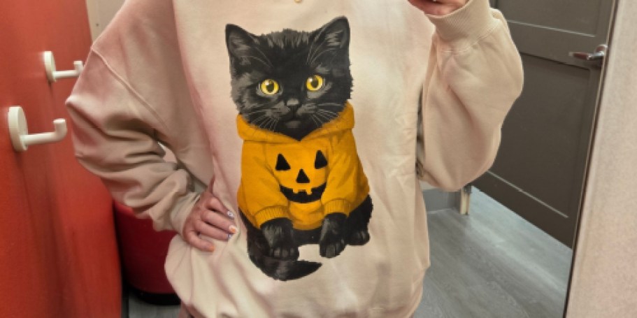 NEW Halloween Women’s Sweatshirts & Tees on Target.com from $12