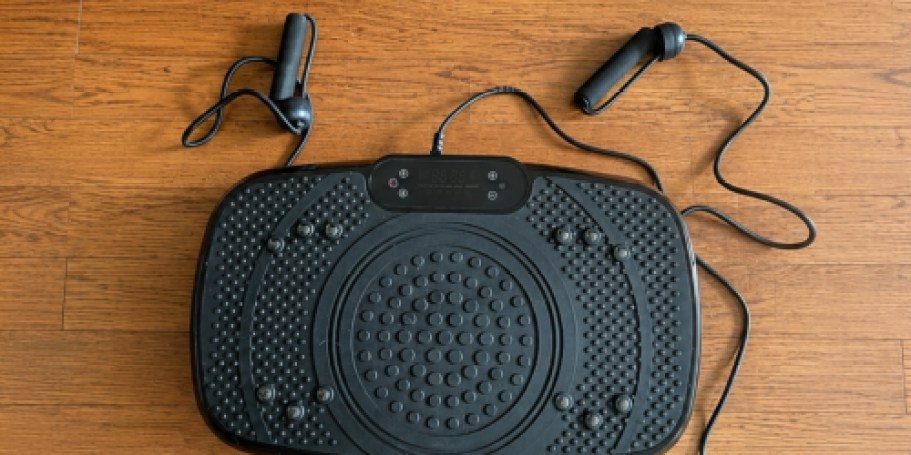 Vibration Plate Exercise Machine w/ Resistance Bands Just $39.99 Shipped on Amazon (Reg. $125)