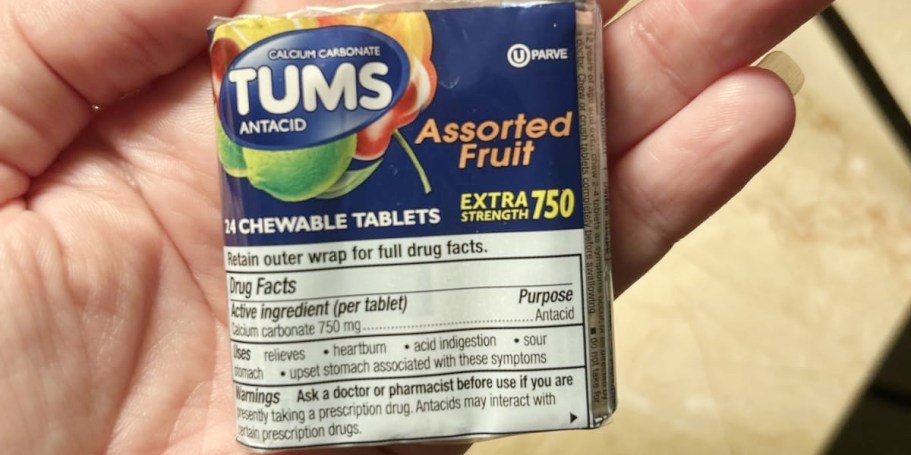 Up to 60% Off TUMS + Free Shipping on Amazon | Purse Sized Pack Just $1