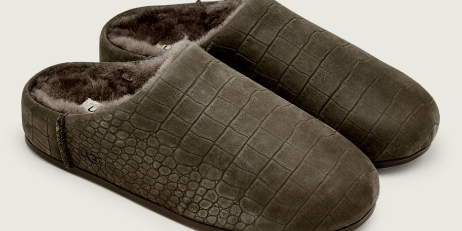brown ugg slip on shoes 