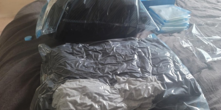 12 Vacuum Storage Travel Bags w/ Pump Only $11.72 (Maximize Your Suitcase Space!)